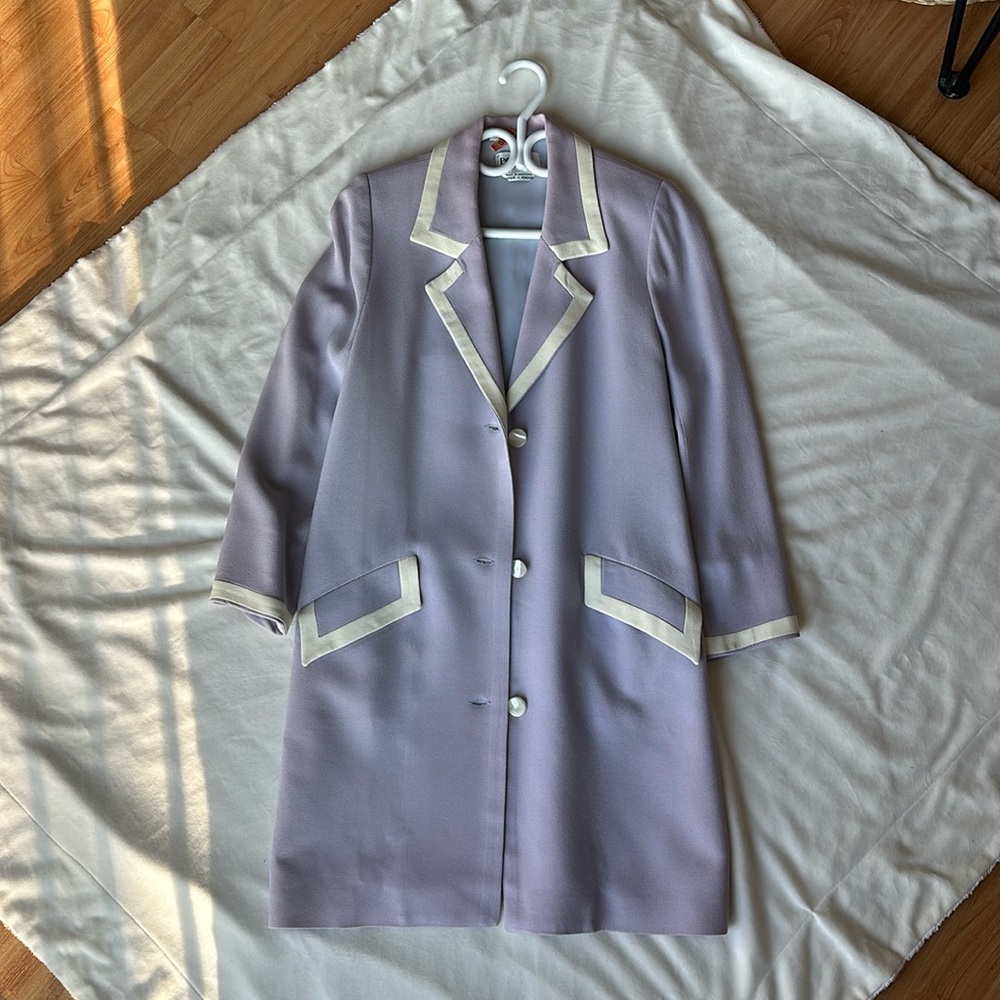 Vintage lilac purple blazer coat